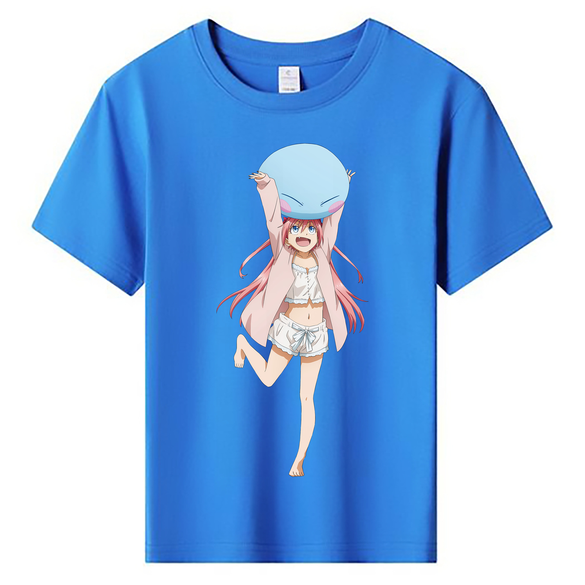（画像用） 転スラ Regarding Reincarnated to Slime 綿100％キッズTシャツ（フロントプリント）